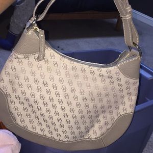 Gray handbag